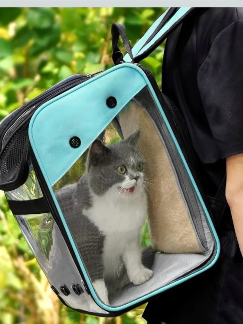 GAPZER Cat Backpack Carrier, Expandable Pet Carrier Backpack for Cats and Dogs